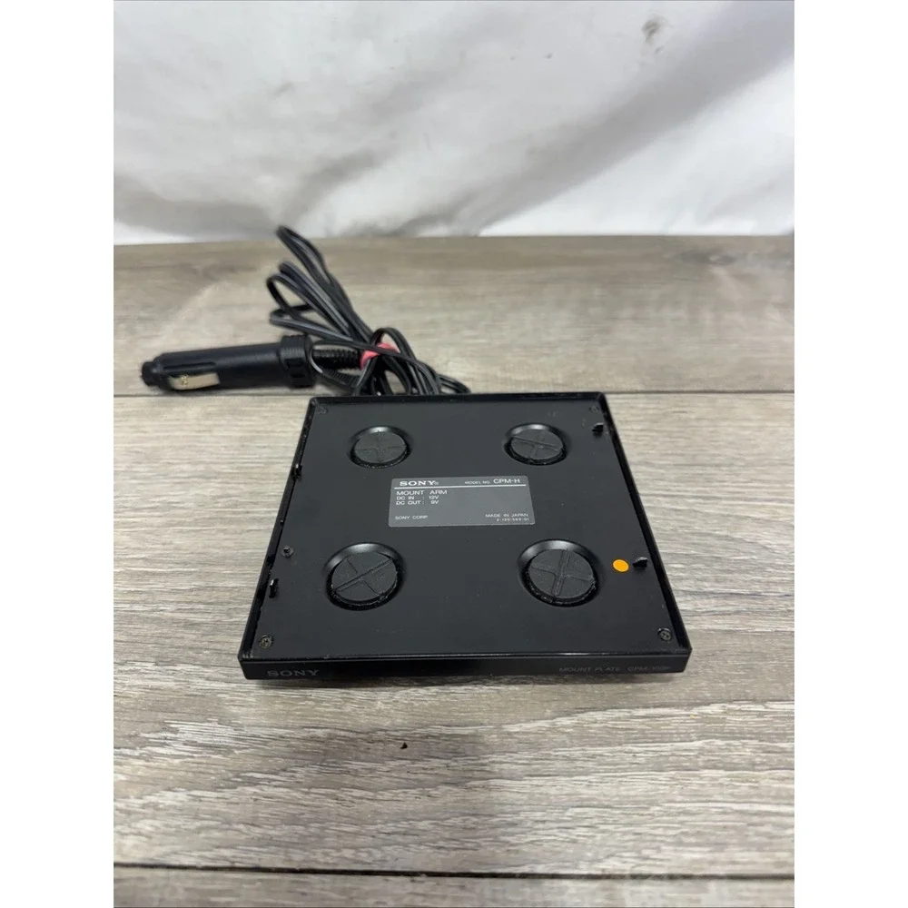 Sony Discman CPM-H Mount Arm w/ Car Adapter for D-9 Portable CD Player TESTED